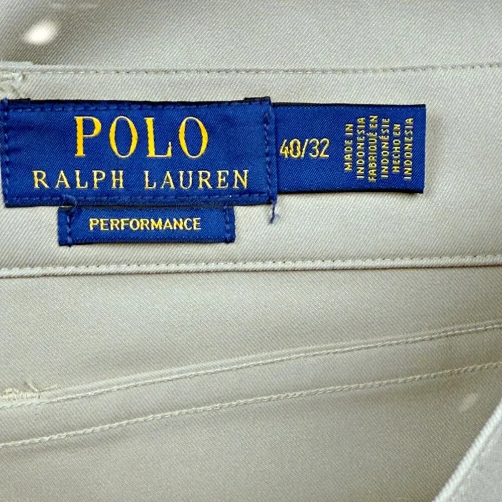 Polo Ralph Lauren Performance Pants Active Fit 40x32 Wicking Stretch NWT
